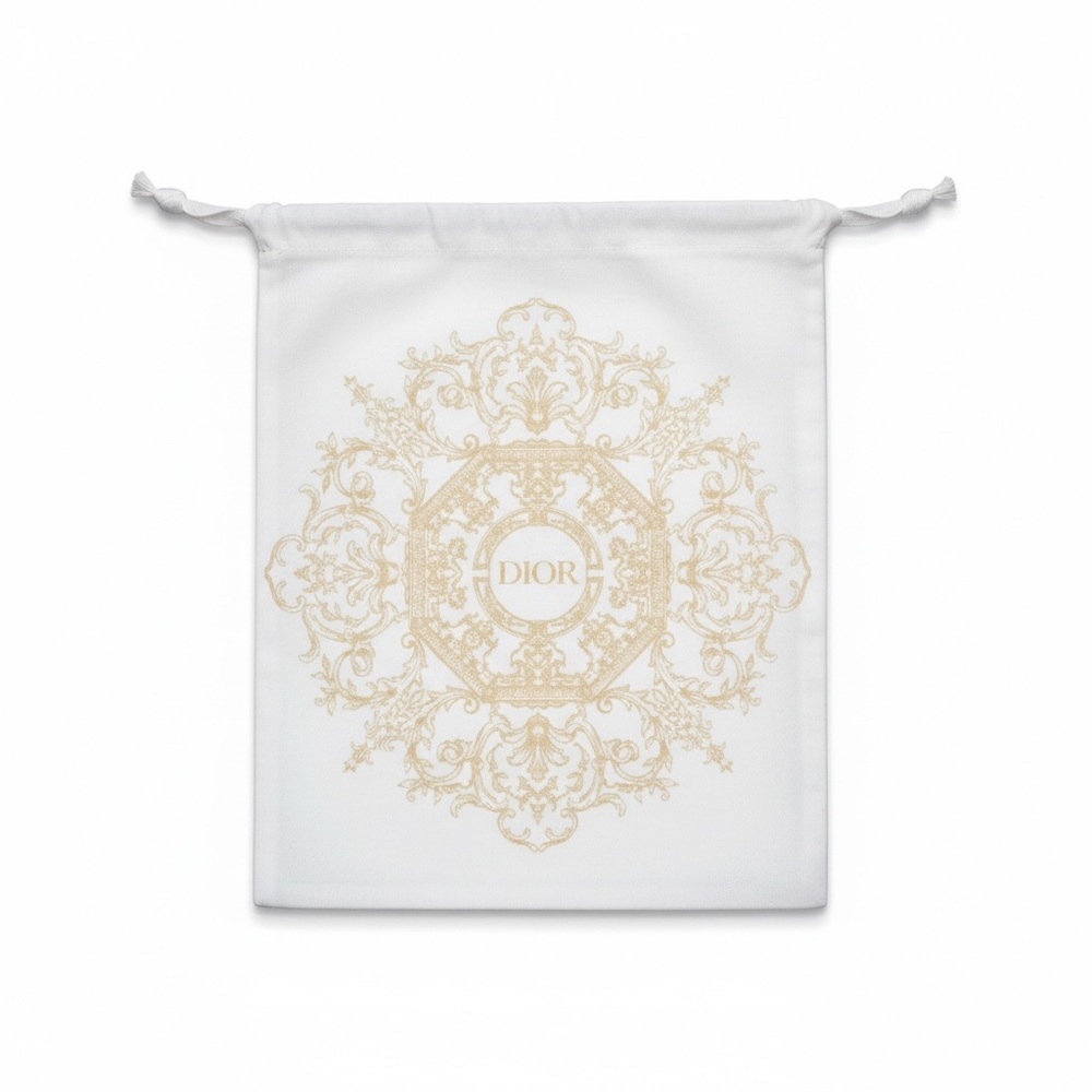 Dior Drawstring Pouch 9” x 11”